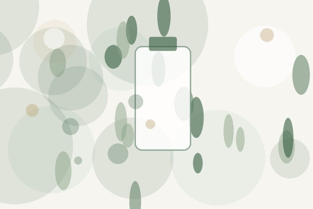 Original Kenz Shampoo hair-care illustration