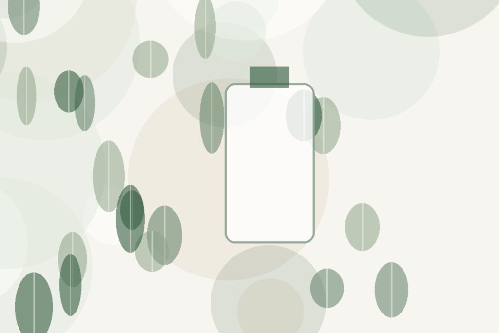 Original Kenz Shampoo hair-care illustration